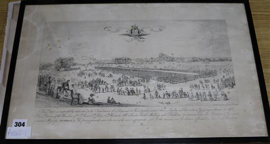 James H. Hurdis, two engravings, Dinner to 3900 Poor Persons of Lewes, given to commemorate the 34 x 55cm, one unframed